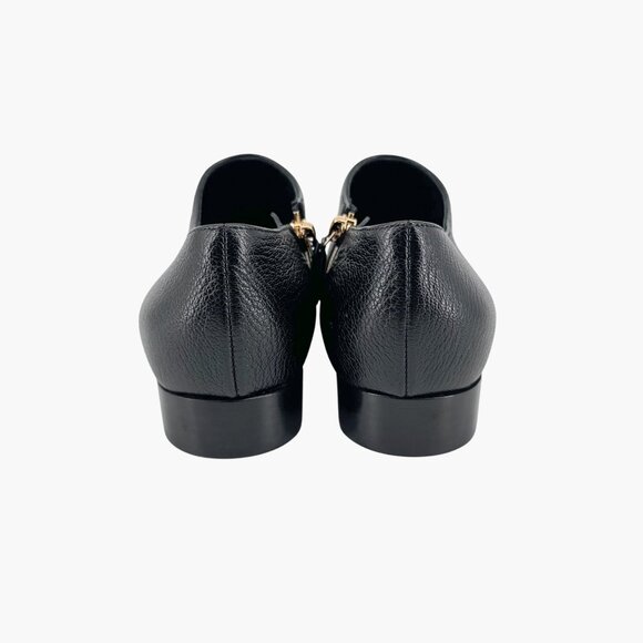 Chanel CC Black Leather Cap Toe Western Ankle Booties Oxfords Size 38.5 US 7.5-8 - Picture 7 of 14